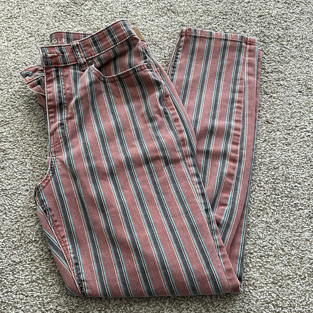 AMERICAN EAGLE 70s INSPIRED PANTS STRIPED